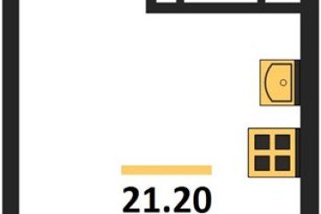 Фото №1: Студия 21 м², 8/16 эт. - Краснодар, мкр. Догма Парк,