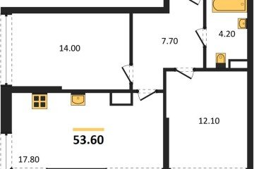 Фото №1: 2-комнатная квартира 53 м², 16/16 эт. - Краснодар, мкр. Догма Парк,