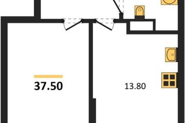 Фото №1: 1-комнатная квартира 37 м², 4/16 эт. - Краснодар, мкр. Догма Парк,