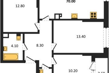 Фото №1: 3-комнатная квартира 70 м², 7/16 эт. - Краснодар, мкр. Догма Парк,