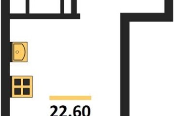 Фото №1: Студия 22 м², 9/16 эт. - Краснодар, мкр. Догма Парк,
