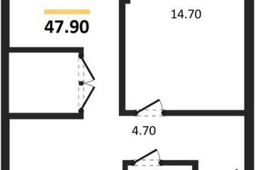 Фото №1: 1-комнатная квартира 47 м², 8/16 эт. - Краснодар, мкр. Догма Парк,