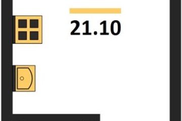 Фото №1: Студия 21 м², 10/16 эт. - Краснодар, мкр. Догма Парк,