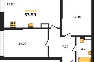 Фото №1: 2-комнатная квартира 53 м², 16/16 эт. - Краснодар, мкр. Догма Парк,