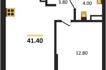 Фото №1: 1-комнатная квартира 41 м², 14/16 эт. - Краснодар, мкр. Догма Парк,