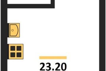 Фото №1: Студия 23 м², 2/16 эт. - Краснодар, мкр. Догма Парк,