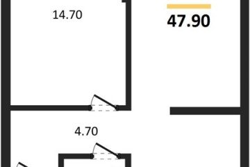 Фото №1: 1-комнатная квартира 47&nbsp;м², 8/16&nbsp;эт. - Краснодар, мкр. Догма Парк, 