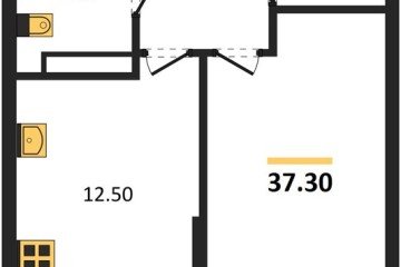 Фото №1: 1-комнатная квартира 37 м², 14/16 эт. - Краснодар, мкр. Догма Парк,