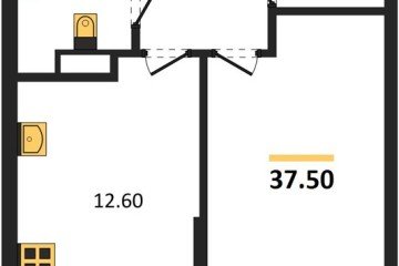 Фото №1: 1-комнатная квартира 37 м², 5/16 эт. - Краснодар, мкр. Догма Парк,