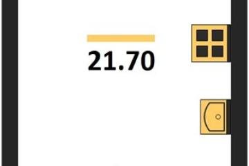 Фото №1: Студия 21 м², 2/16 эт. - Краснодар, мкр. Догма Парк,