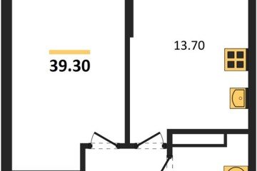 Фото №1: 1-комнатная квартира 39 м², 14/16 эт. - Краснодар, мкр. Догма Парк, ул. Марины Цветаевой, 34