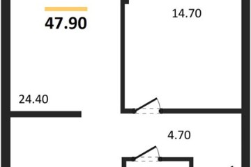 Фото №1: 1-комнатная квартира 47 м², 7/16 эт. - Краснодар, мкр. Догма Парк, ул. Марины Цветаевой, 34