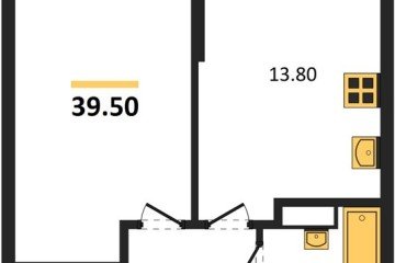 Фото №1: 1-комнатная квартира 39 м², 9/16 эт. - Краснодар, мкр. Догма Парк, ул. Марины Цветаевой, 34