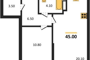 Фото №1: 1-комнатная квартира 45 м², 8/16 эт. - Краснодар, мкр. Догма Парк, ул. Марины Цветаевой, 34