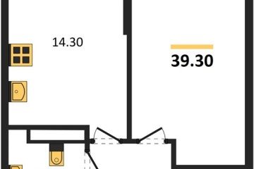 Фото №1: 1-комнатная квартира 39 м², 16/16 эт. - Краснодар, мкр. Догма Парк, ул. Марины Цветаевой, 34