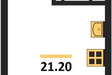 Фото №1: Студия 21 м², 8/16 эт. - Краснодар, мкр. Догма Парк, ул. Марины Цветаевой, 33