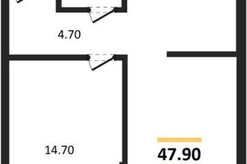 Фото №1: 1-комнатная квартира 47 м², 8/16 эт. - Краснодар, мкр. Догма Парк, ул. Марины Цветаевой, 33