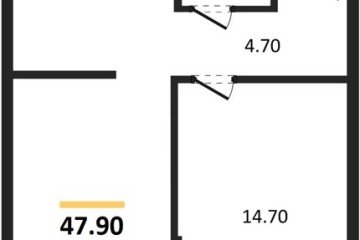 Фото №1: 1-комнатная квартира 47 м², 5/16 эт. - Краснодар, мкр. Догма Парк, ул. Марины Цветаевой, 33