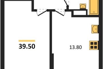 Фото №1: 1-комнатная квартира 39 м², 8/16 эт. - Краснодар, мкр. Догма Парк, ул. Марины Цветаевой, 33