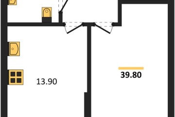 Фото №1: 1-комнатная квартира 39 м², 2/16 эт. - Краснодар, мкр. Догма Парк, ул. Марины Цветаевой, 35