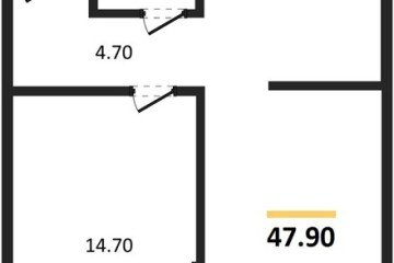 Фото №1: 1-комнатная квартира 47 м², 4/16 эт. - Краснодар, мкр. Догма Парк, ул. Марины Цветаевой, 35