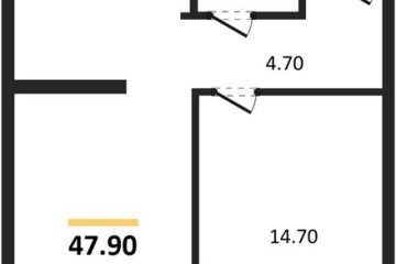 Фото №1: 1-комнатная квартира 47 м², 9/16 эт. - Краснодар, мкр. Догма Парк, ул. Марины Цветаевой, 35