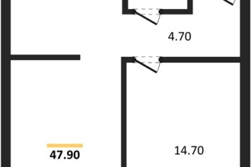 Фото №1: 1-комнатная квартира 47 м², 9/16 эт. - Краснодар, мкр. Догма Парк, ул. Марины Цветаевой, 35