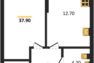 Фото №1: 1-комнатная квартира 37 м², 2/16 эт. - Краснодар, мкр. Догма Парк, ул. Марины Цветаевой, 35