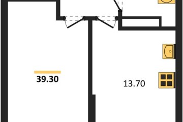 Фото №1: 1-комнатная квартира 39 м², 10/16 эт. - Краснодар, мкр. Догма Парк, ул. Марины Цветаевой, 35