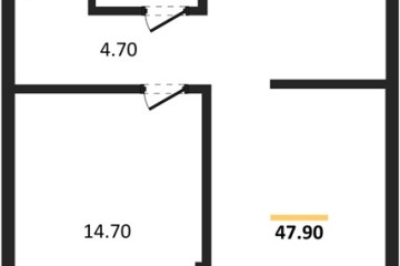 Фото №1: 1-комнатная квартира 47 м², 4/16 эт. - Краснодар, мкр. Догма Парк, ул. Марины Цветаевой, 36