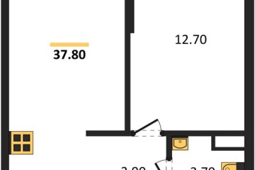 Фото №1: 1-комнатная квартира 37 м², 13/16 эт. - Краснодар, мкр. Догма Парк, ул. Марины Цветаевой, 36