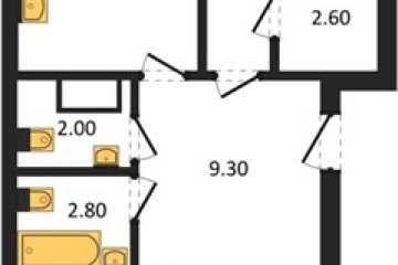 Фото №1: 2-комнатная квартира 66 м², 9/16 эт. - Краснодар, мкр. Догма Парк, ул. Марины Цветаевой, 36