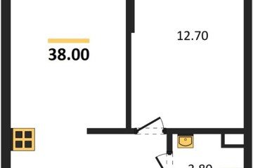 Фото №1: 1-комнатная квартира 38 м², 8/16 эт. - Краснодар, мкр. Догма Парк, ул. Марины Цветаевой, 36