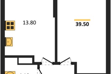 Фото №1: 1-комнатная квартира 39 м², 8/16 эт. - Краснодар, мкр. Догма Парк, ул. Марины Цветаевой, 36