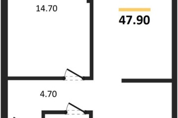 Фото №1: 1-комнатная квартира 47 м², 5/16 эт. - Краснодар, мкр. Догма Парк, ул. Марины Цветаевой, 36
