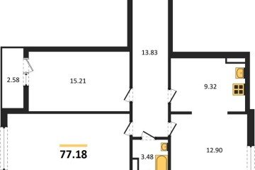 Фото №1: 3-комнатная квартира 77 м², 8/8 эт. - Берёзовый, мкр. жилой комплекс Молодёжный-2, ул. имени Профессора Малигонова, 42/2к1