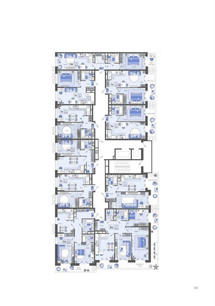 Фото №8: 1-комнатная квартира 45&nbsp;м², 2/12&nbsp;эт. - Тихорецк, мкр. ЖК Высочество, ул. Калинина, 114