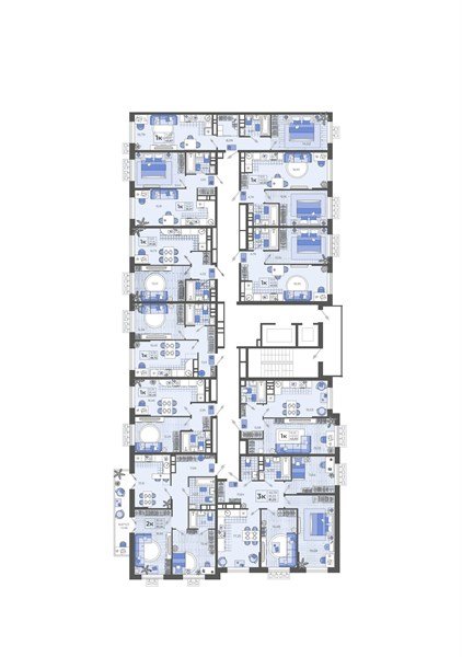 Фото №8: 3-комнатная квартира 81&nbsp;м², 12/12&nbsp;эт. - Тихорецк, мкр. ЖК Высочество, ул. Калинина, 114