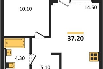 Фото №1: 1-комнатная квартира 37 м², 7/18 эт. - Краснодар, мкр. квартал Самолёт 7,