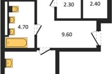 Фото №1: 2-комнатная квартира 68 м², 2/18 эт. - Краснодар, мкр. квартал Самолёт 7,
