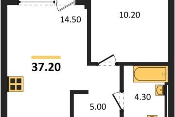 Фото №1: 1-комнатная квартира 37 м², 8/18 эт. - Краснодар, мкр. квартал Самолёт 7,
