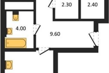 Фото №1: 2-комнатная квартира 67 м², 9/18 эт. - Краснодар, мкр. квартал Самолёт 7,