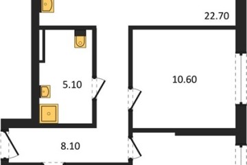 Фото №1: 2-комнатная квартира 68 м², 2/18 эт. - Краснодар, мкр. квартал Самолёт 7,