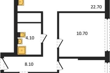 Фото №1: 2-комнатная квартира 67 м², 18/18 эт. - Краснодар, мкр. квартал Самолёт 7,