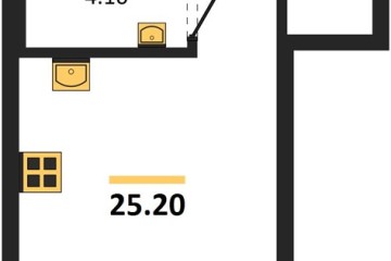 Фото №1: Студия 25 м², 9/18 эт. - Краснодар, мкр. квартал Самолёт 7,
