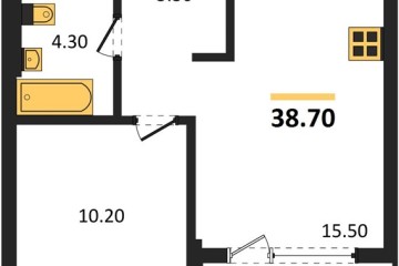 Фото №1: 1-комнатная квартира 38 м², 3/18 эт. - Краснодар, мкр. квартал Самолёт 7,