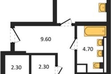 Фото №1: 2-комнатная квартира 68 м², 2/18 эт. - Краснодар, мкр. квартал Самолёт 7,