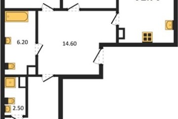 Фото №1: 3-комнатная квартира 92 м², 4/9 эт. - Краснодар, мкр. Парк Победы,