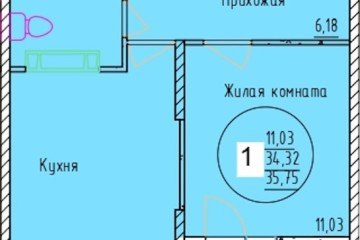 Фото №1: 1-комнатная квартира 35 м², 12/12 эт. - Краснодар, мкр. Карасунский внутригородской округ,