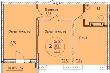 Фото №1: 2-комнатная квартира 51 м², 12/16 эт. - Краснодар, мкр. Карасунский внутригородской округ,